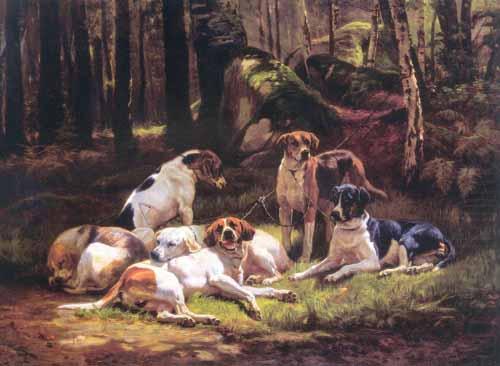 Carlo Saraceni Dogs china oil painting image